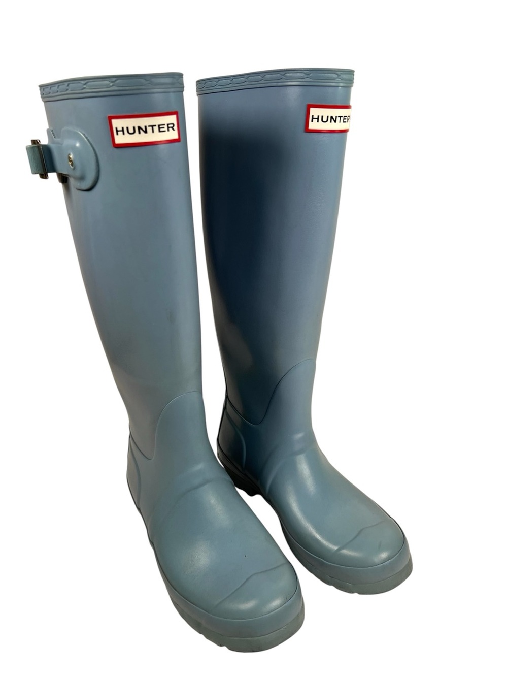Hunter Original Gloss Tall Rain Boots Women’s size 6 Sky Blue Outdoor Waterproof